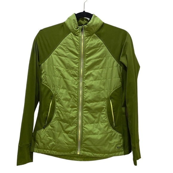 REI Women’s Sz Small HYBRID INSULATED CORE LIGHTWEIGHT Hiking JACKET Green - Picture 1 of 13